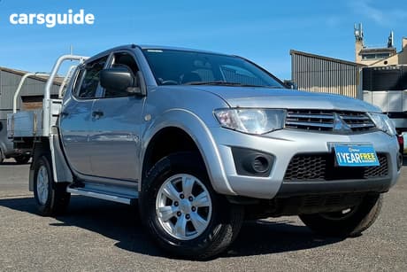 Silver 2013 Mitsubishi Triton Double Cab Utility Glx (4X4)