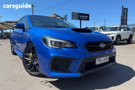 Blue 2018 Subaru WRX Sedan Sti (Wing) (Awd)