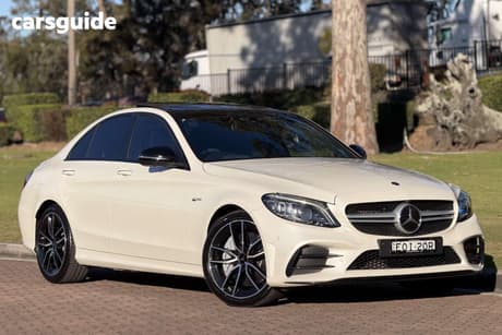 White 2019 Mercedes-Benz C43 Sedan 43
