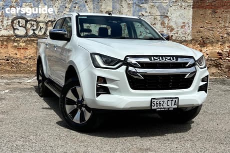 White 2022 Isuzu D-MAX Crew Cab Utility Ls-U+ (4X4)