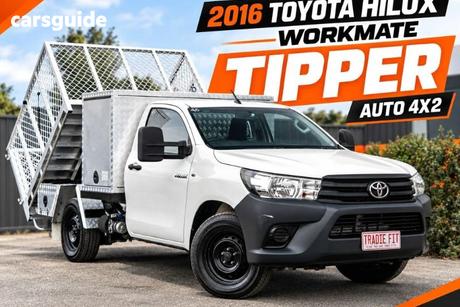 White 2016 Toyota Hilux Cab Chassis Workmate