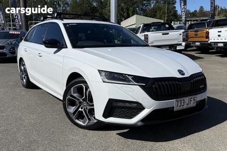 White 2023 Skoda Octavia Wagon Rs 180Tsi
