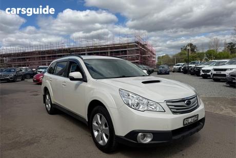 White 2012 Subaru Outback Wagon 2.0D Premium