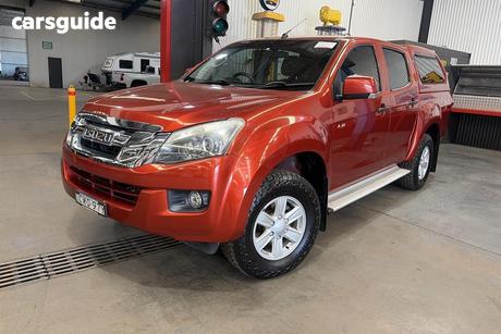 Orange 2014 Isuzu D-MAX Crew Cab Utility Ls-M Hi-Ride (4X4)