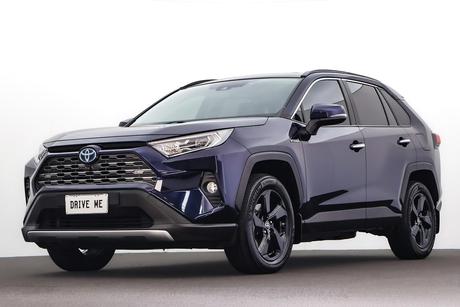 Blue 2021 Toyota RAV4 Wagon Cruiser (Awd) Hybrid