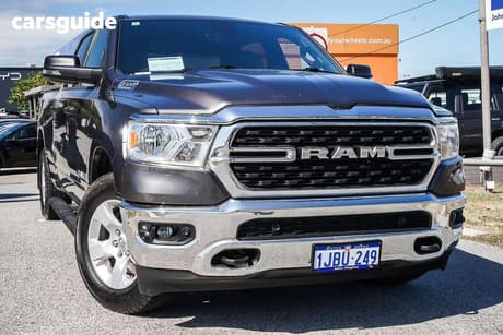 Grey 2023 RAM 1500 Crew Cab Utility Big Horn (5-7 Tub) Mhev (4X4)