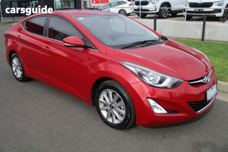 Red 2015 Hyundai Elantra Sedan Trophy