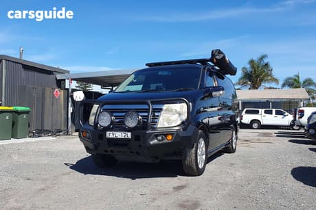 Purple 2006 Nissan Elgrand Commercial RIDER S