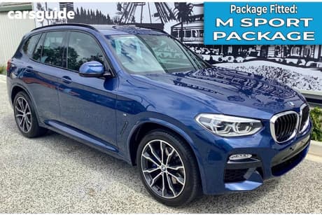 Blue 2019 BMW X3 Wagon Xdrive30I