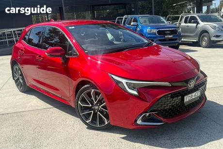 Red 2023 Toyota Corolla Hatchback Zr
