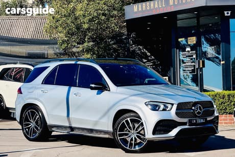 Silver 2021 Mercedes-Benz GLE450 Wagon 4Matic (Hybrid)