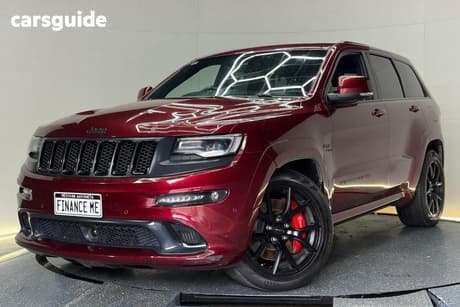 Red 2016 Jeep Grand Cherokee Wagon Srt Night Edition