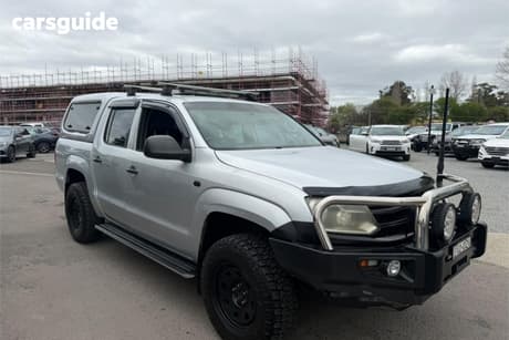 Silver 2011 Volkswagen Amarok Dual Cab Utility Tdi400 (4X4)