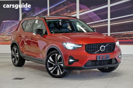 Red 2024 Volvo XC40 Wagon Ultimate B4 Dark Mhev