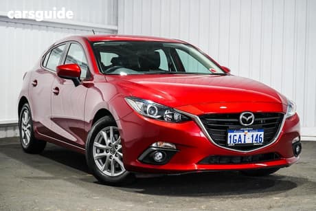 Red 2016 Mazda 3 Hatchback Maxx