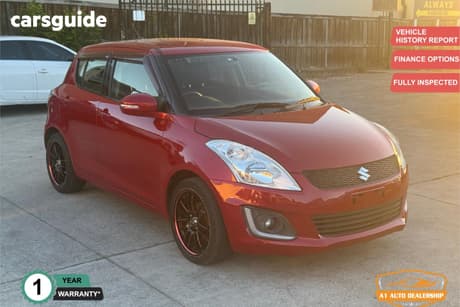 Red 2014 Suzuki Swift Hatchback Gl Navigator