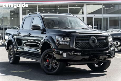 Black 2026 GWM Cannon Alpha Dual Cab Utility Ultra Phev (4X4)