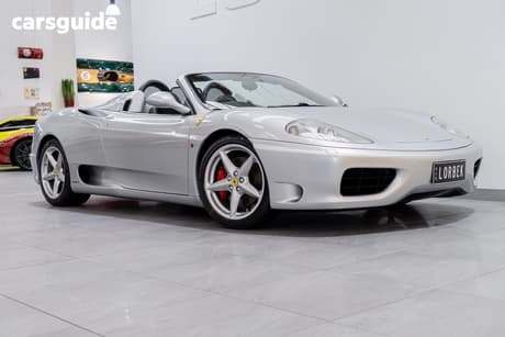Silver 2001 Ferrari 360 Convertible SPIDER
