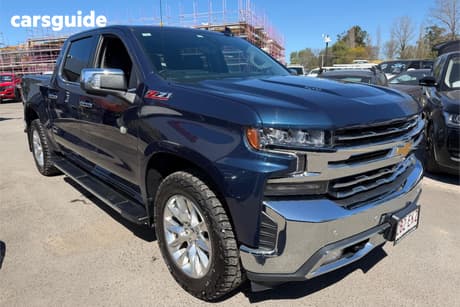 Blue 2022 Chevrolet Silverado Crew Cab Utility 1500 Ltz Premium Tech Pack