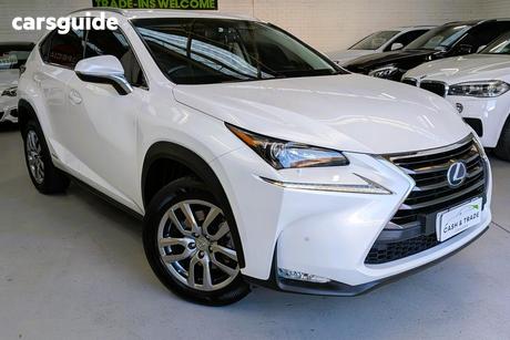 White 2017 Lexus NX300H Wagon Luxury Hybrid (Fwd)