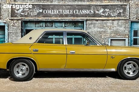 Yellow 1977 Chrysler Regal Sedan Se