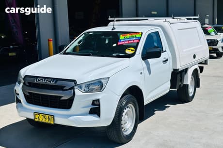 White 2020 Isuzu D-MAX Cab Chassis Sx (4X4)