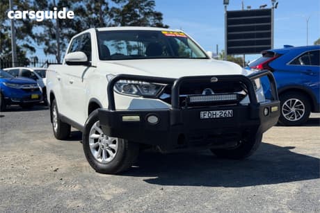 White 2020 Ssangyong Musso XLV Dual Cab Utility Elx