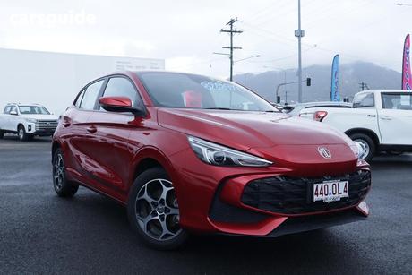 Red 2025 MG MG3 Hatchback Excite Hybrid+