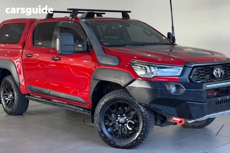 Red 2021 Toyota Hilux Double Cab Pick Up Rugged X (4X4)