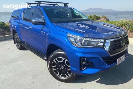 Blue 2019 Toyota Hilux Double Cab Pick Up Sr5 (4X4)