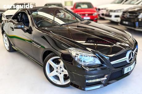 Black 2015 Mercedes-Benz SLK250 Convertible 250