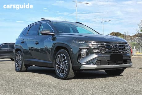 Grey 2024 Hyundai Tucson Wagon Premium Hybrid (Awd)