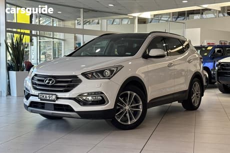 White 2017 Hyundai Santa FE Wagon Highlander Crdi (4X4)
