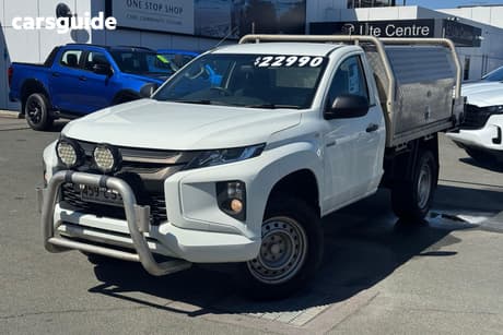 White 2021 Mitsubishi Triton Cab Chassis Glx (4X4)