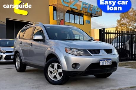 Silver 2008 Mitsubishi Outlander Wagon Vr (7 Seat)