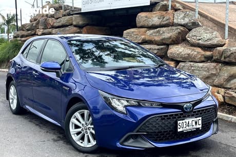 Blue 2023 Toyota Corolla Hatchback Ascent Sport Hybrid