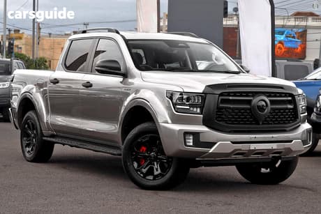 Silver 2026 GWM Cannon Alpha Dual Cab Utility Ultra Phev (4X4)