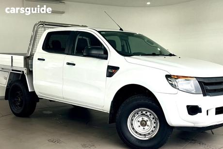 White 2014 Ford Ranger Dual Cab Chassis Xl 3.2 (4X4)