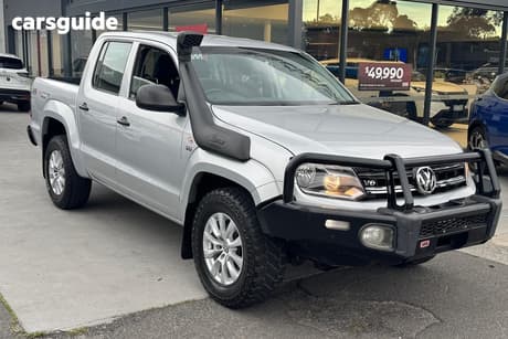 Silver 2018 Volkswagen Amarok Dual Cab Utility V6 Tdi 550 Core