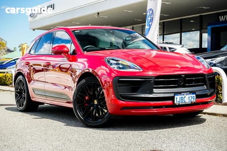Red 2022 Porsche Macan Wagon Gts