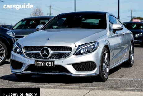 Silver 2017 Mercedes-Benz C200 Coupe