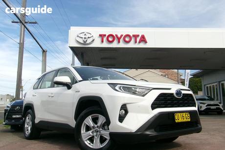 White 2019 Toyota RAV4 Wagon Gx Awd Hybrid