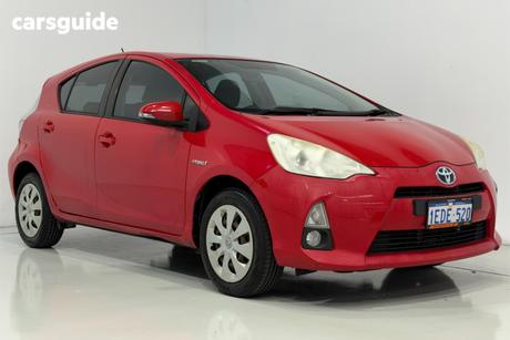 Red 2013 Toyota Prius C Hatchback Hybrid