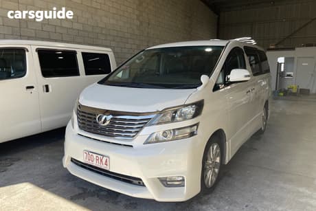 White 2009 Toyota Vellfire Commercial