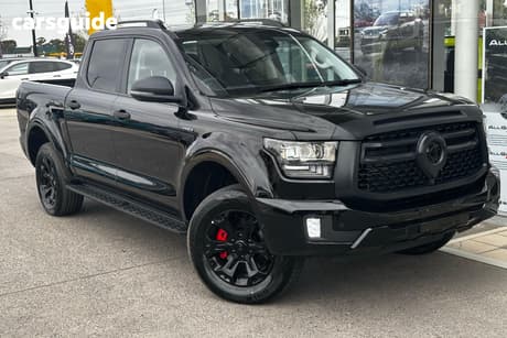Black 2026 GWM Cannon Alpha Dual Cab Utility Ultra Phev (4X4)