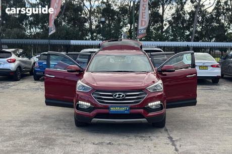 Red 2016 Hyundai Santa FE Wagon Elite Crdi (4X4)