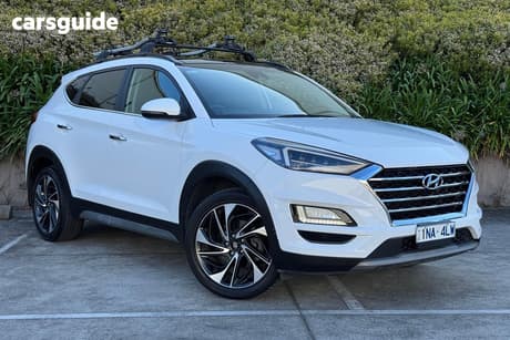 White 2019 Hyundai Tucson Wagon Highlander (Awd) Beige Int