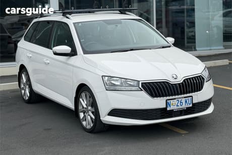 White 2020 Skoda Fabia Hatchback 81 Tsi