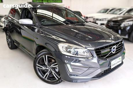Grey 2016 Volvo XC60 Wagon T6 R-Design