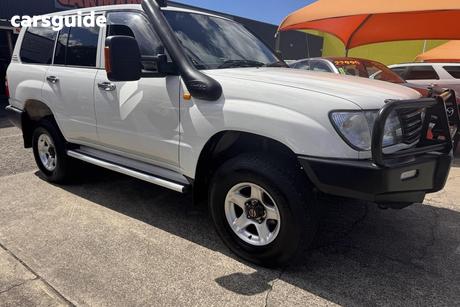 White 1999 Toyota Landcruiser Wagon Gxl (4X4)